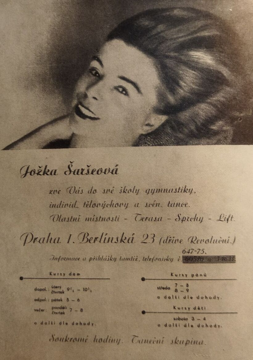 Jožka Šaršeová. Foto z knihy: Tak to jsem já. Mladá Fronta, Praha 1981.